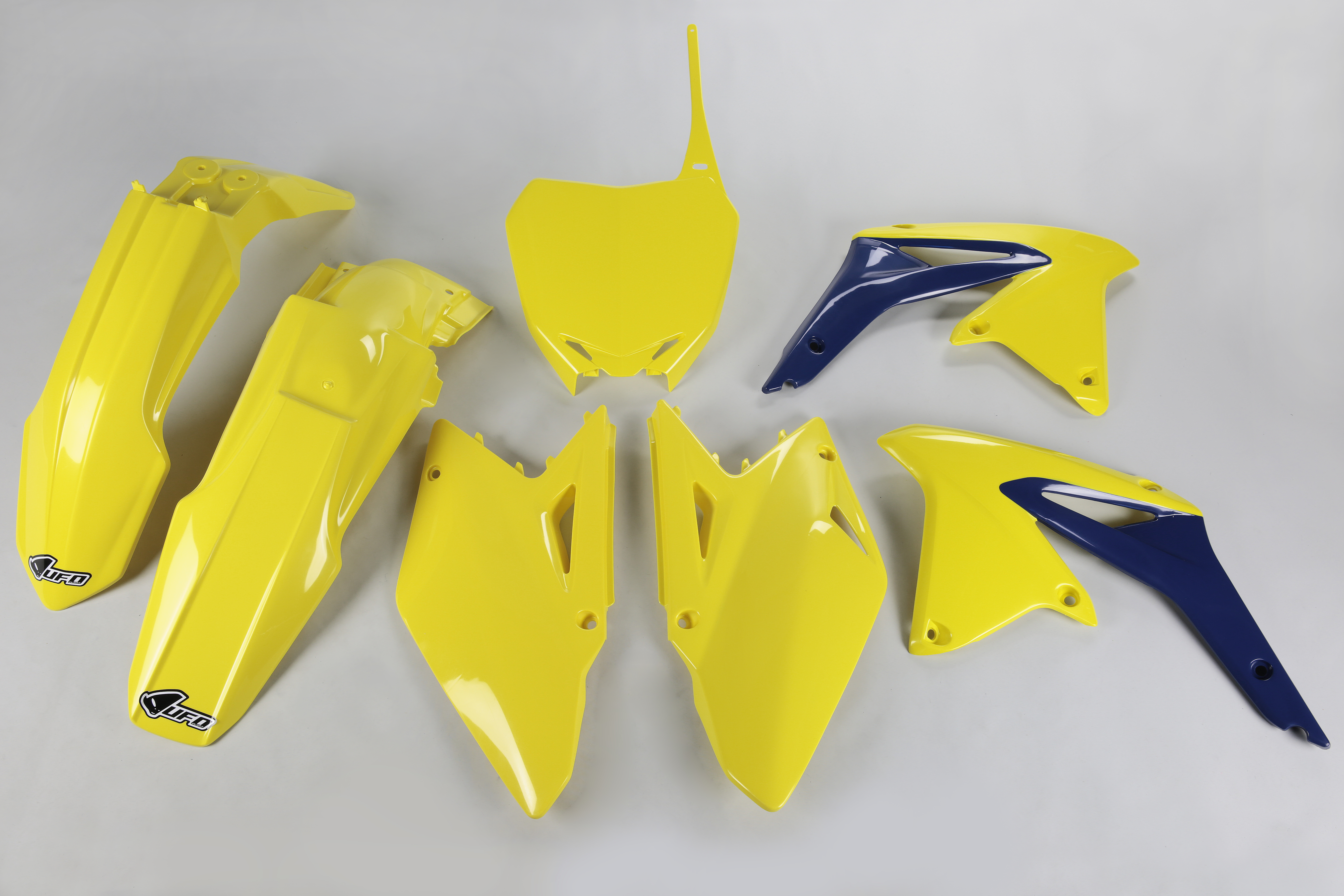 Kit déco Suzuki RMZ 450 2008 2017 Kits plastiques sans protège-fourches — Jaune