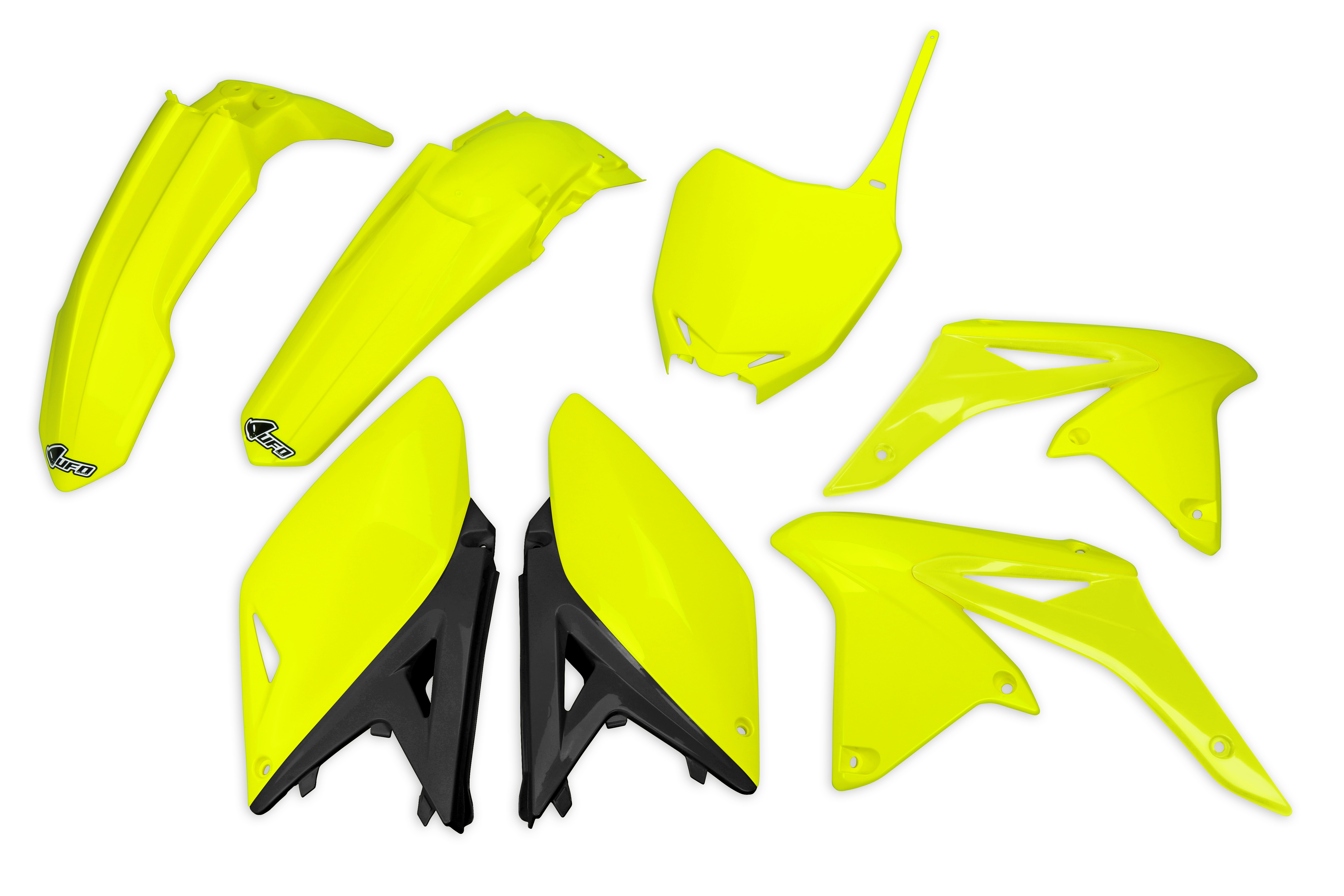 Kit déco Suzuki RMZ 250 2010 2018 Kits plastiques sans protège-fourches — Jaune