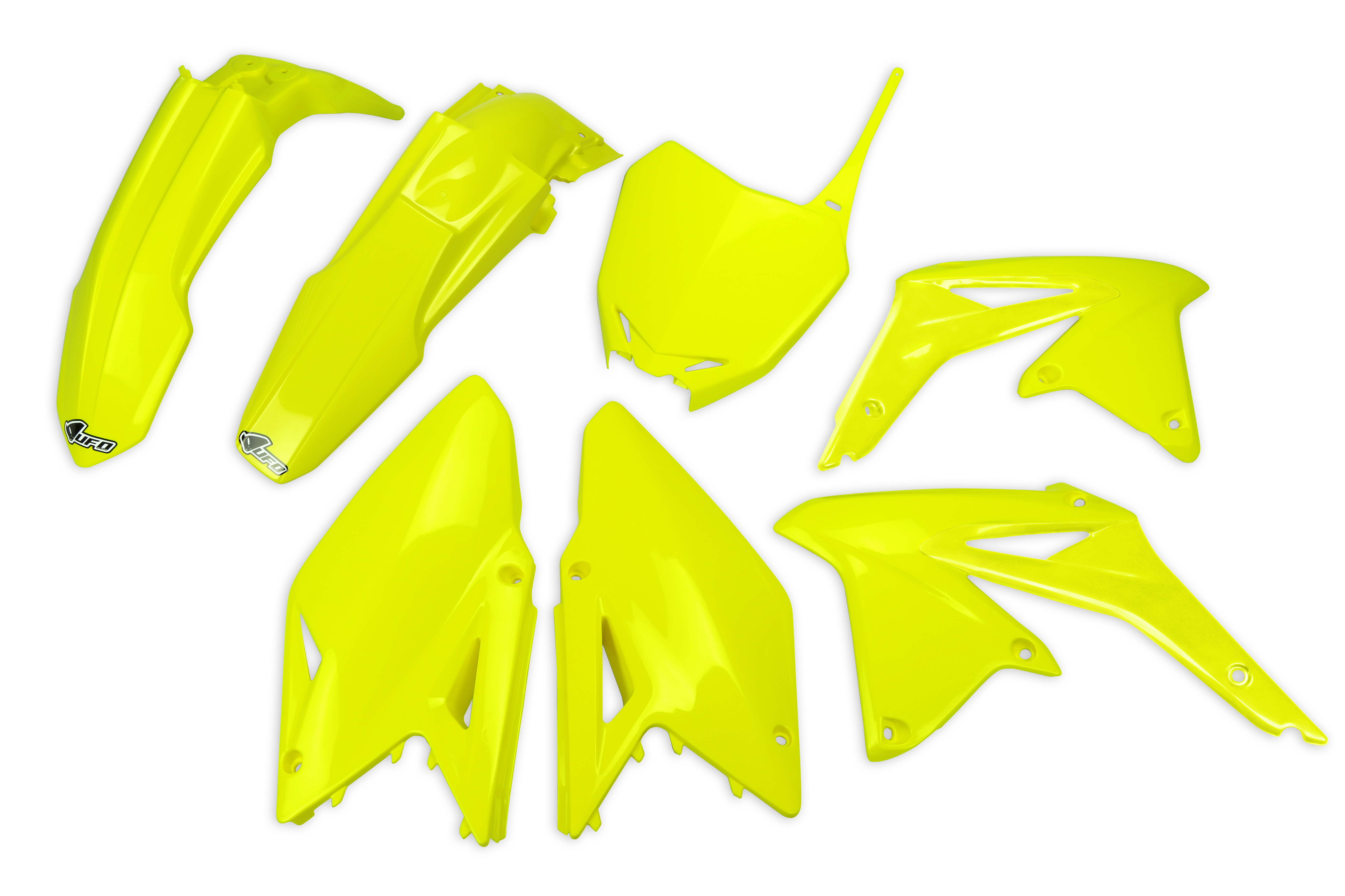 Kit déco Suzuki RMZ 450 2008 2017 Kits plastiques sans protège-fourches — Jaune