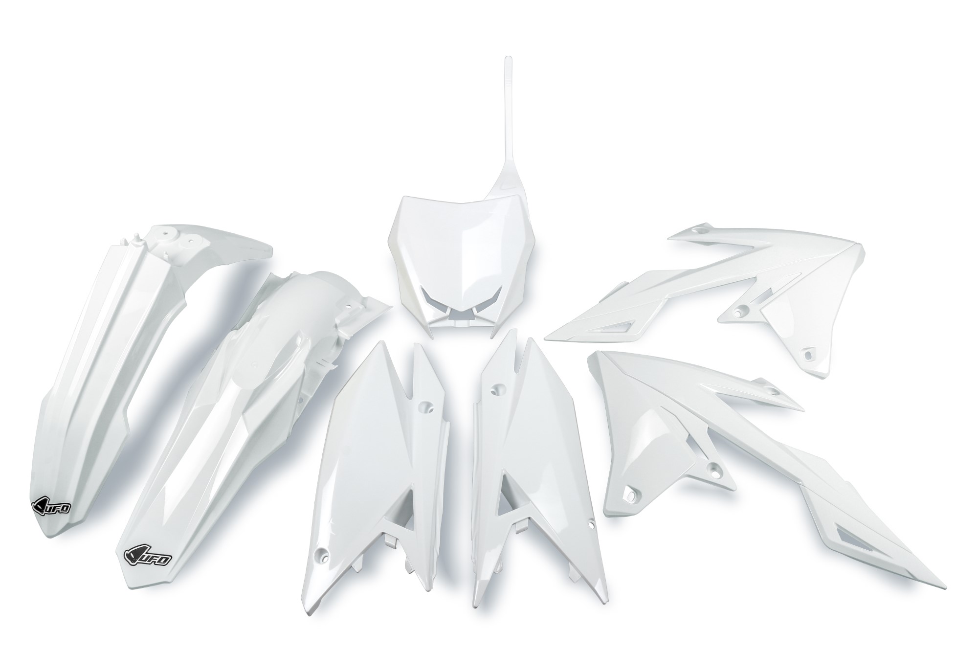Kit déco Suzuki RMZ 450 2018 2026 Kits plastiques sans protège-fourches — Blanc