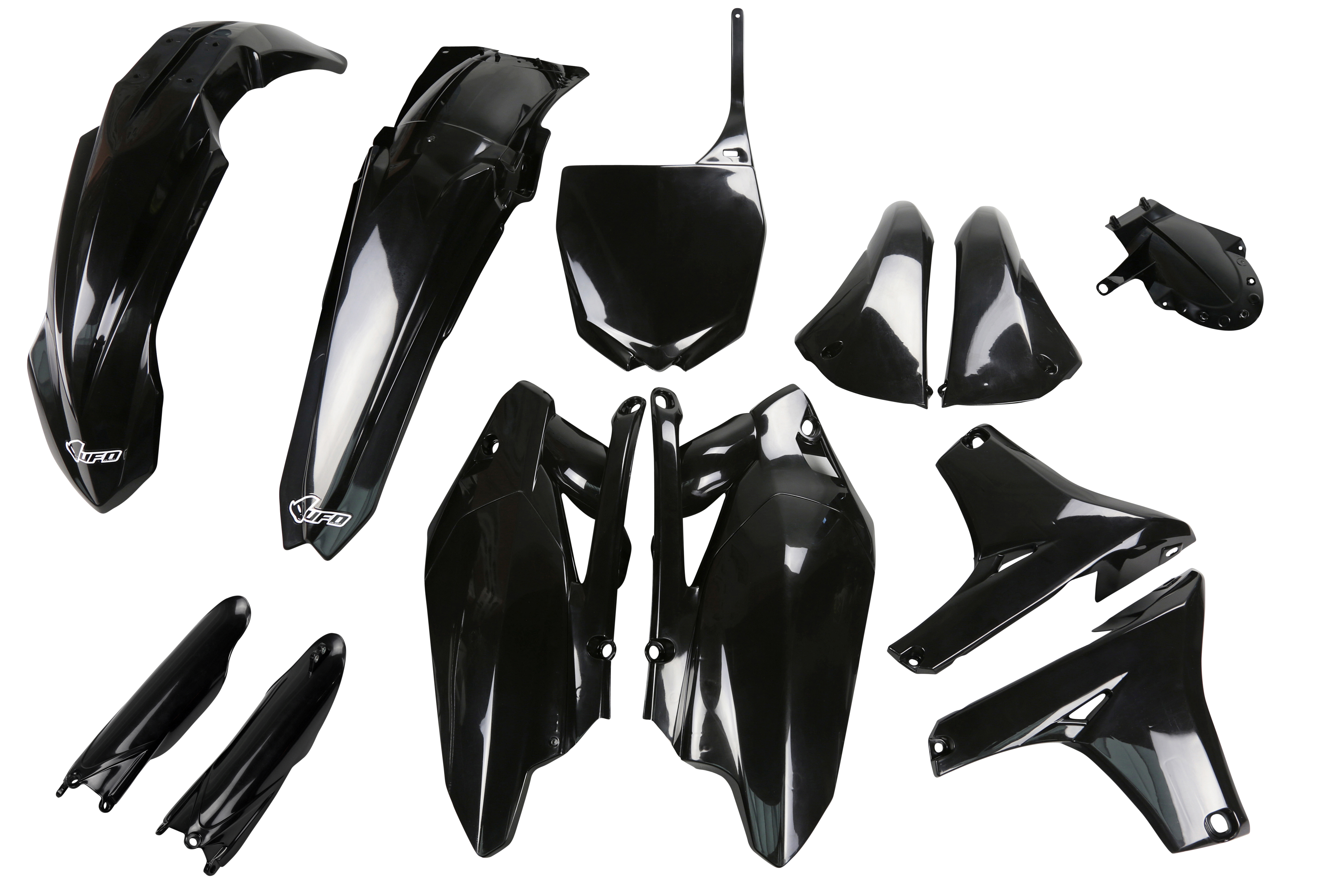 Kit déco Yamaha YZF 450 2010 2010 Kit plastique complet avec protège-fourches — Noir