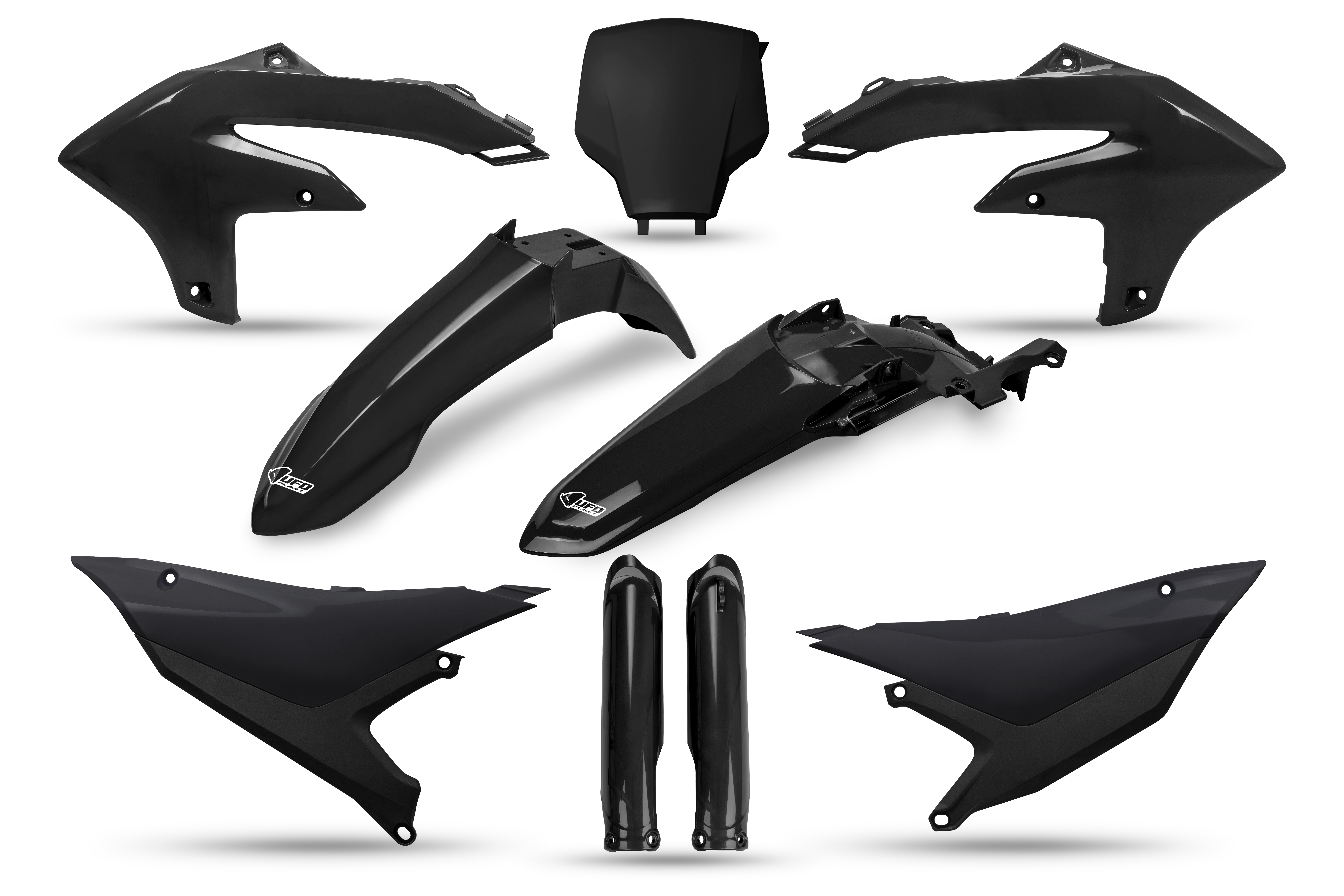 Kit déco Yamaha YZF 450 2026 2026 Kit plastique complet avec protège-fourches — Noir