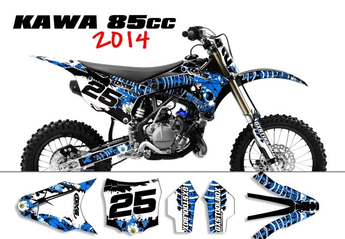 Kit déco Kawasaki 85 KX 2014-2021 SURRENDER