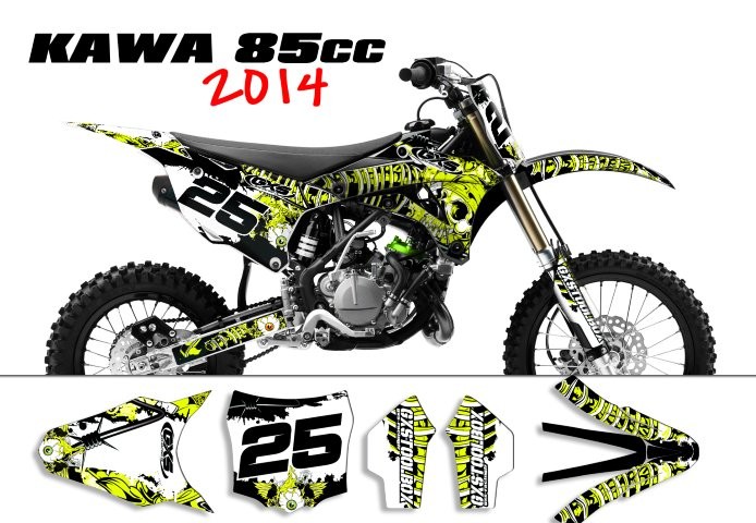 Kit déco Kawasaki 85 KX 2014-2021 SURRENDER