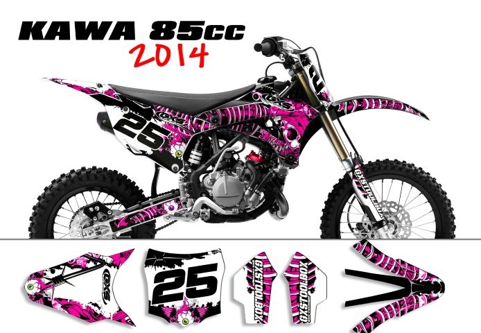 Kit déco Kawasaki 85 KX 2014-2021 SURRENDER