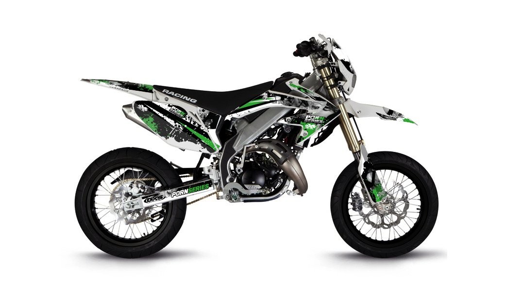 Kit déco Kit Déco HM 50cc 2007-2012 Pornseries V2 Vert