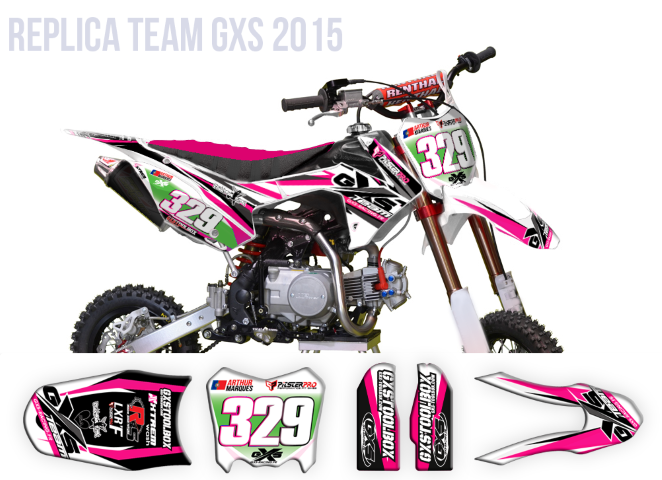 Kit déco Kit Déco Pitsterpro LXR F Replica GXS Rose