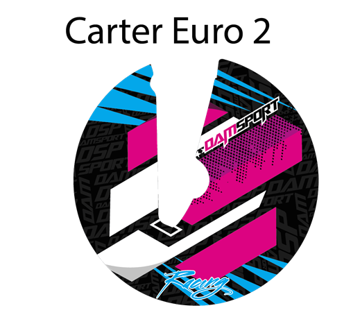 Kit déco Kit déco de carter Dam-Sport Racing Derbi Euro 2