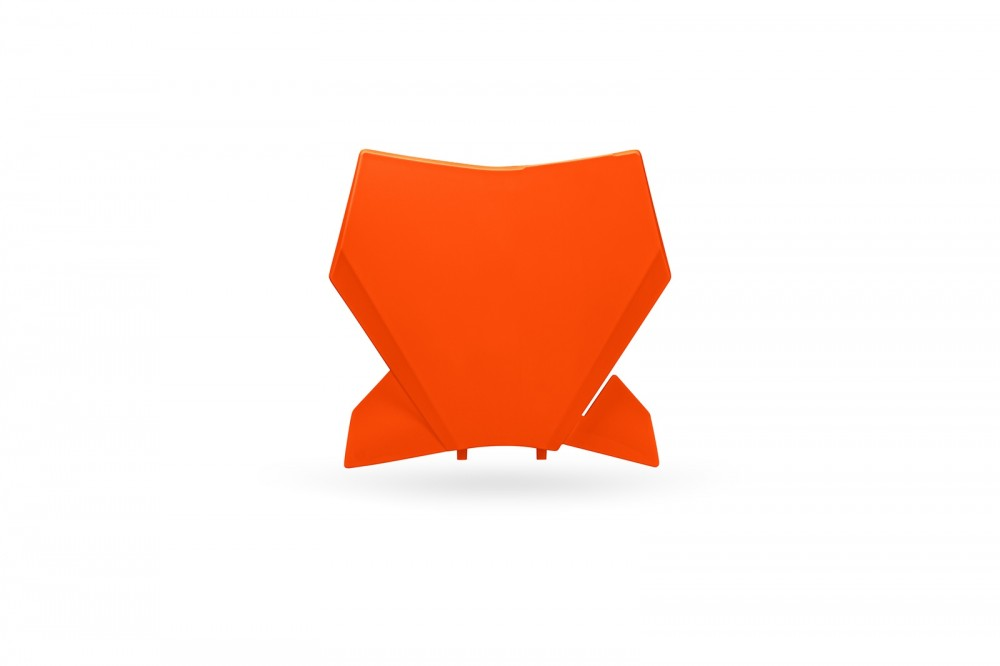 Kit déco Plaque Avant UFO KTM 2025 — Orange Fluo