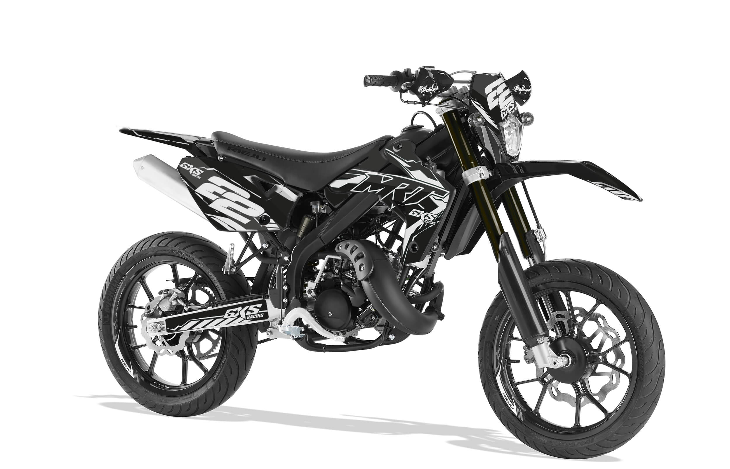 Kit déco Kit Déco Rieju MRT PRO 2009-2020 BLACK TECH