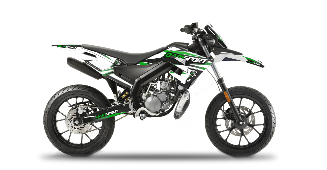 Kit déco DERBI Senda X-Treme 50 SM 2019 Dam-Sport V2