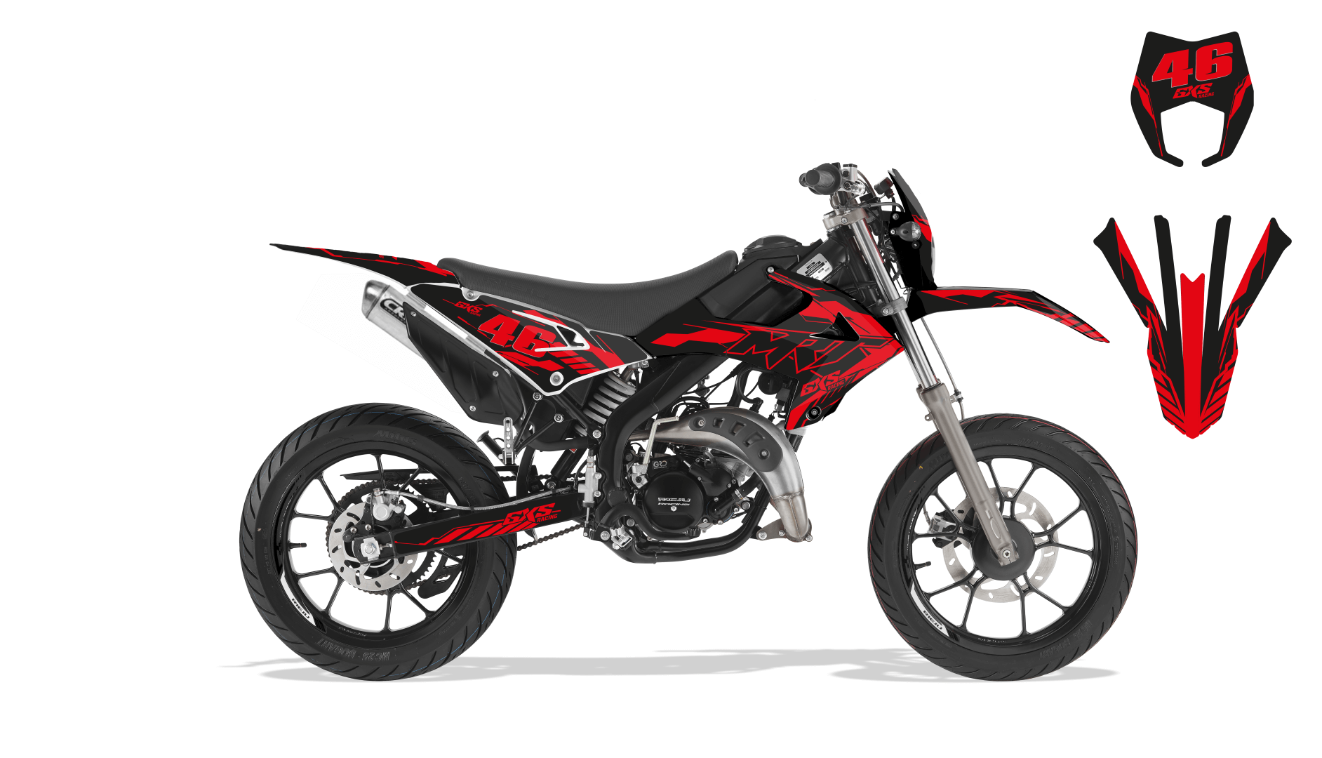 Kit déco Kit Déco Rieju MRT PRO BLACK TECH 2022