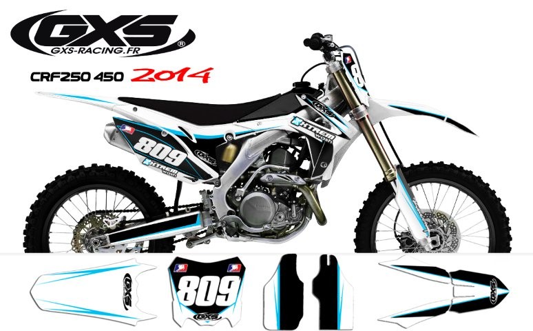 Kit déco Kit déco Honda 250-450 CRF 2014 Trax