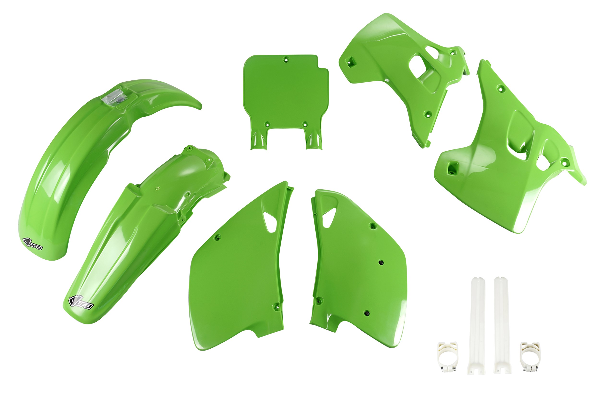 Kit déco Kawasaki KX 125 1992 1992 Kit plastique complet avec protège-fourches