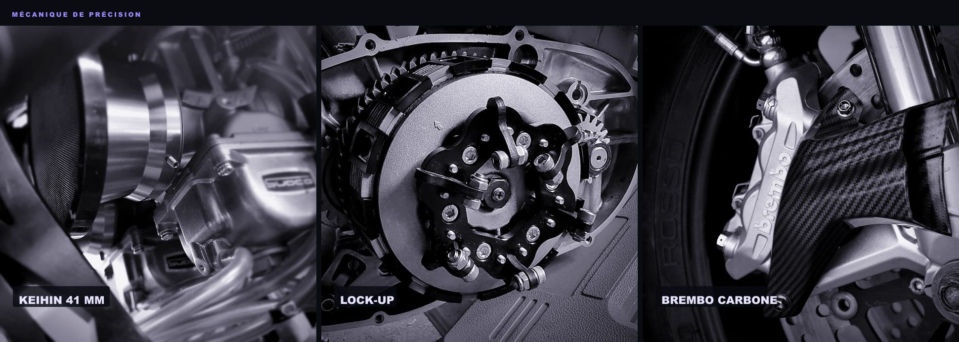 Keihin Air Striker, embrayage Lock-up et écope carbone Brembo