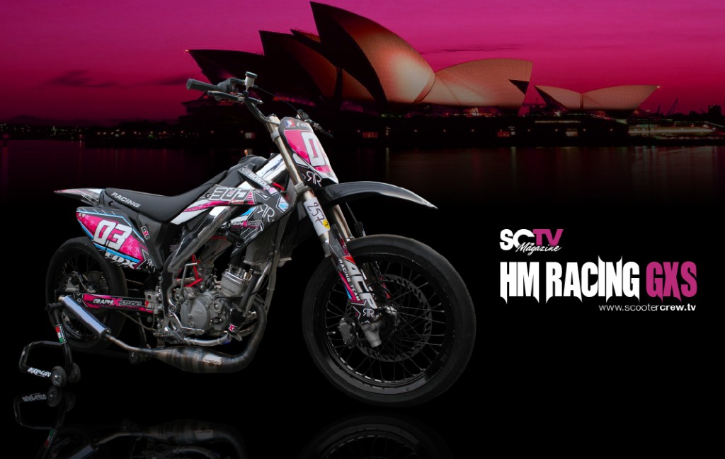HM Racing GXS — stand et supermotard