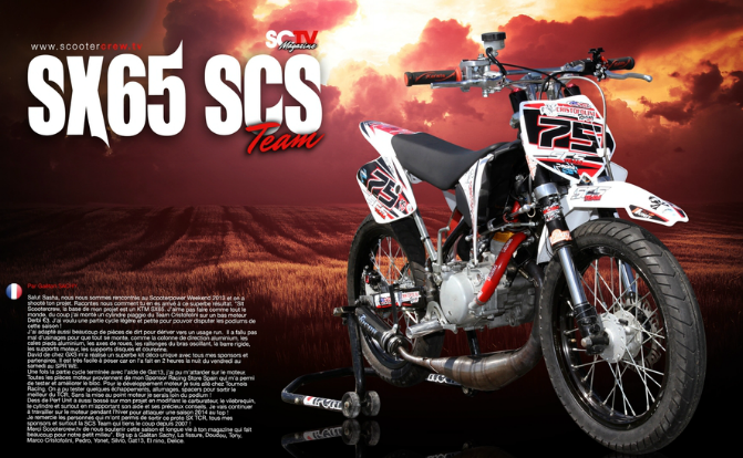 KTM SX65 SCS Team — kit déco run GXS