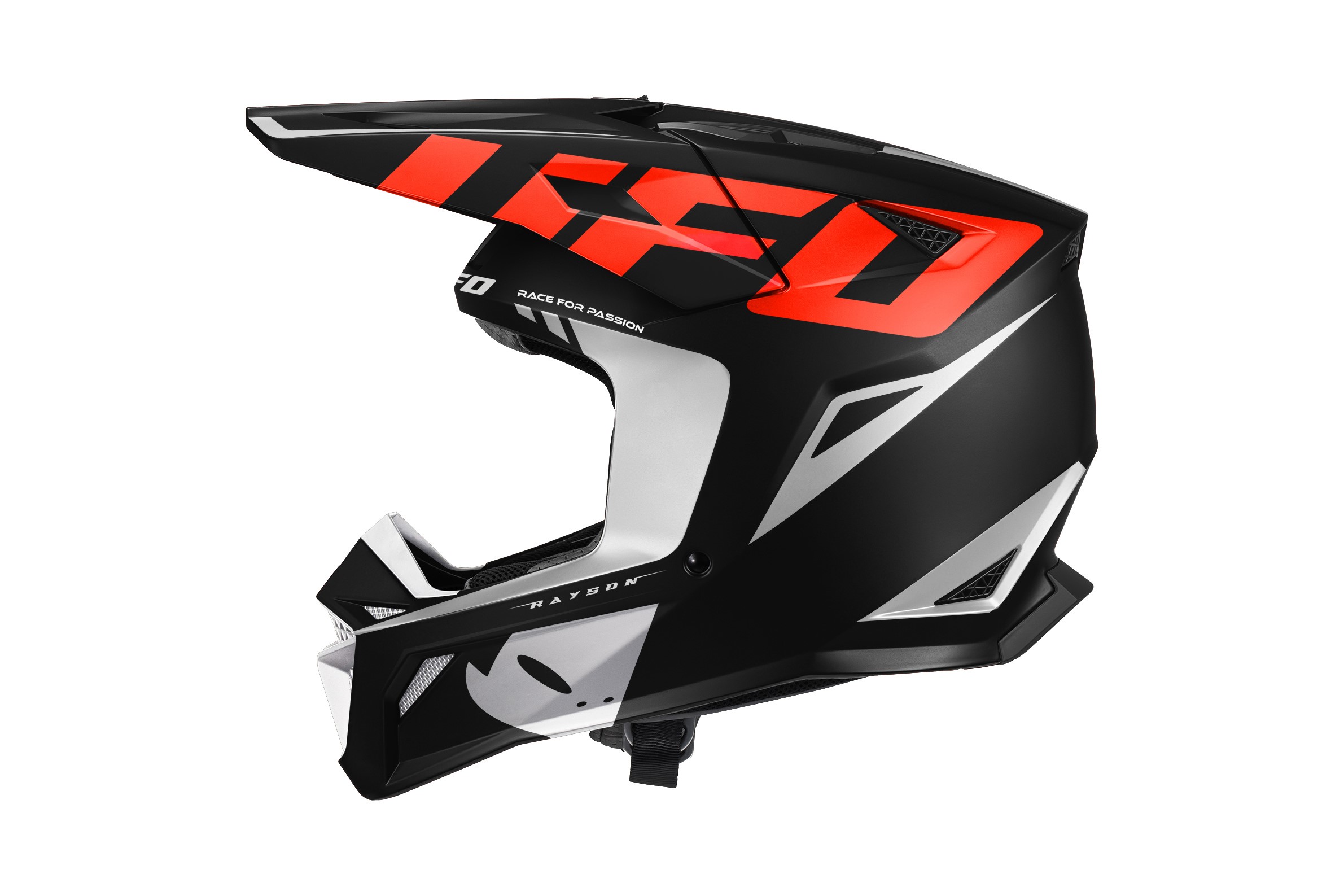 Kit déco Casque RAYSON HE13010 — noir/rouge