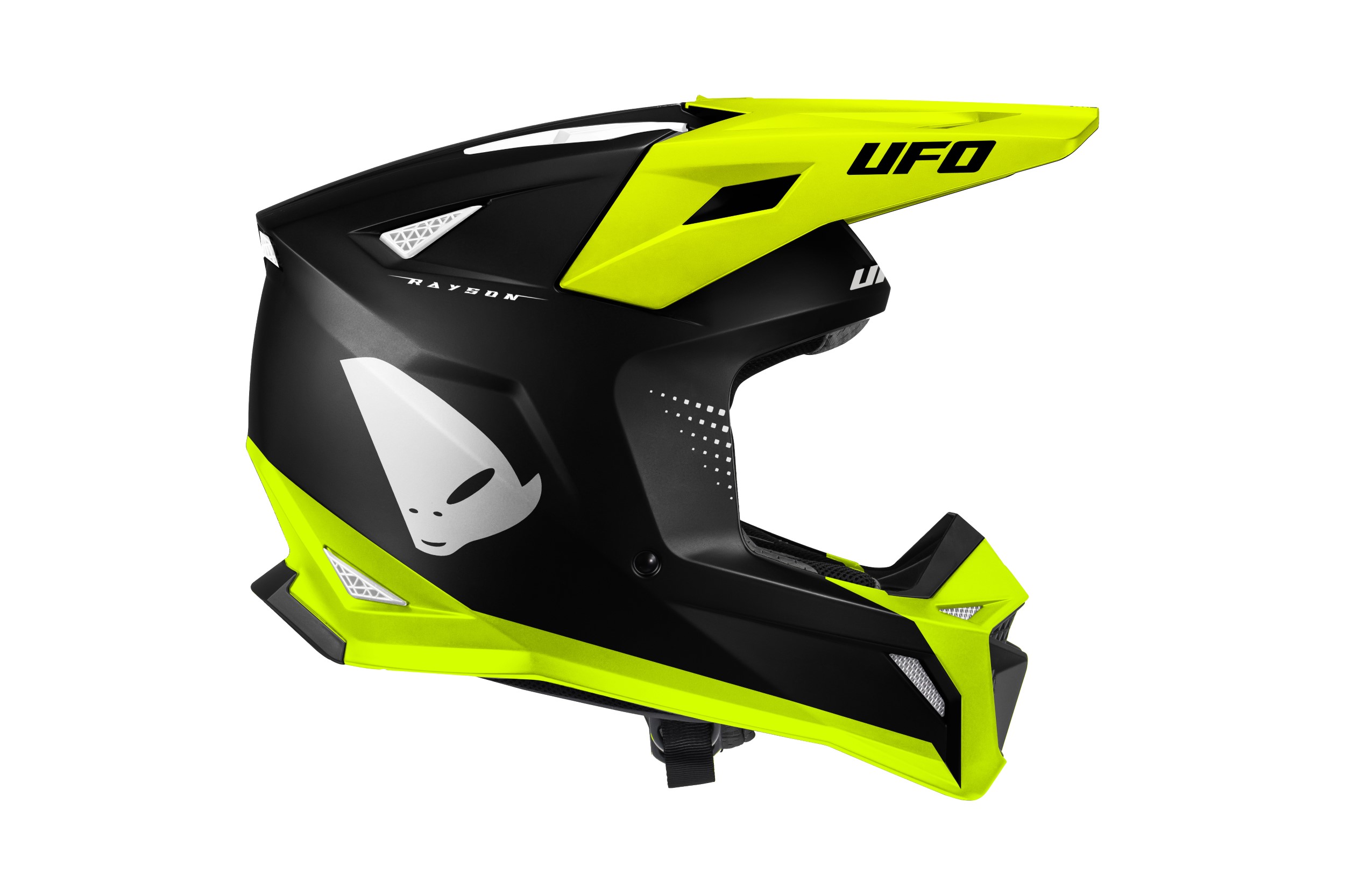Kit déco Casque RAYSON HE13010 — gris/jaune fluo
