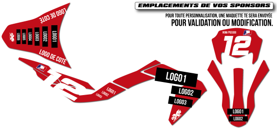 Emplacements des logos partenaires