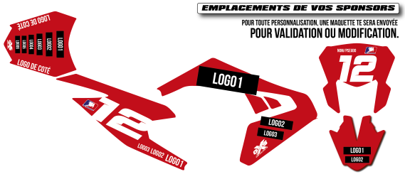 Emplacements des logos partenaires