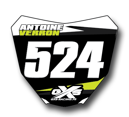 Kit déco 30 Mini Plaques Motocross type Honda