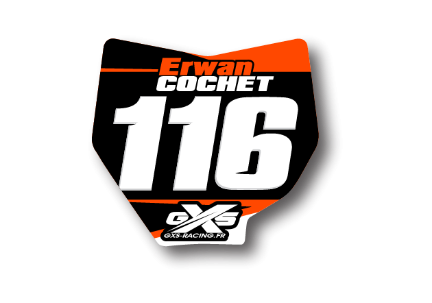 Kit déco Mini Plaques Motocross Type KT