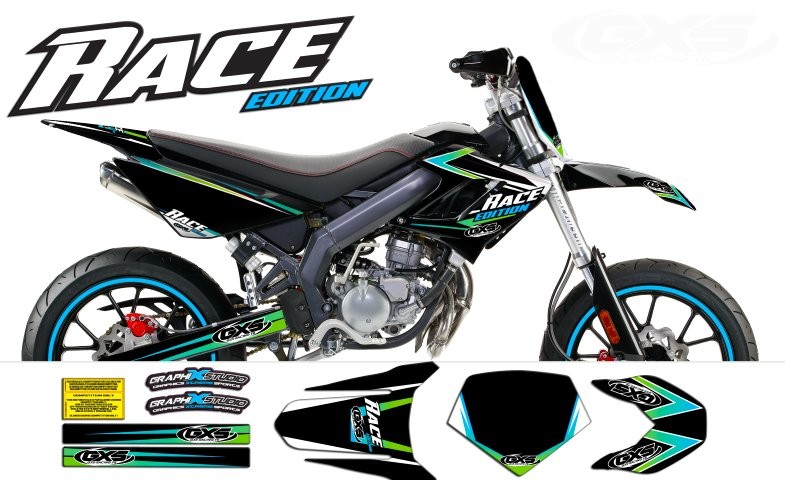 Kit déco kit déco derbi drd racing 2004 2009 race edition