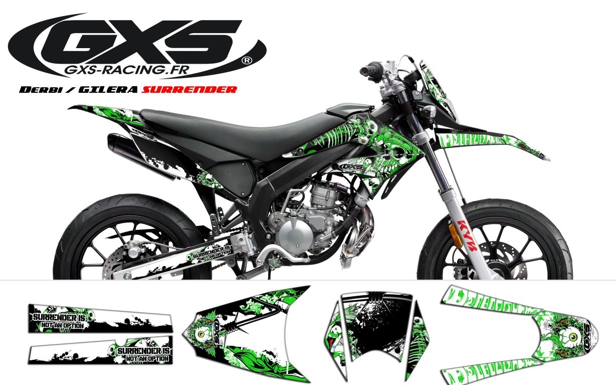Kit déco kit déco derbi drd x treme 11 17 gilera surrender