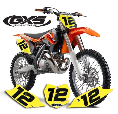 Kit déco 50cc, 65cc, 85cc Pitbike Fonds de Plaque COLORS