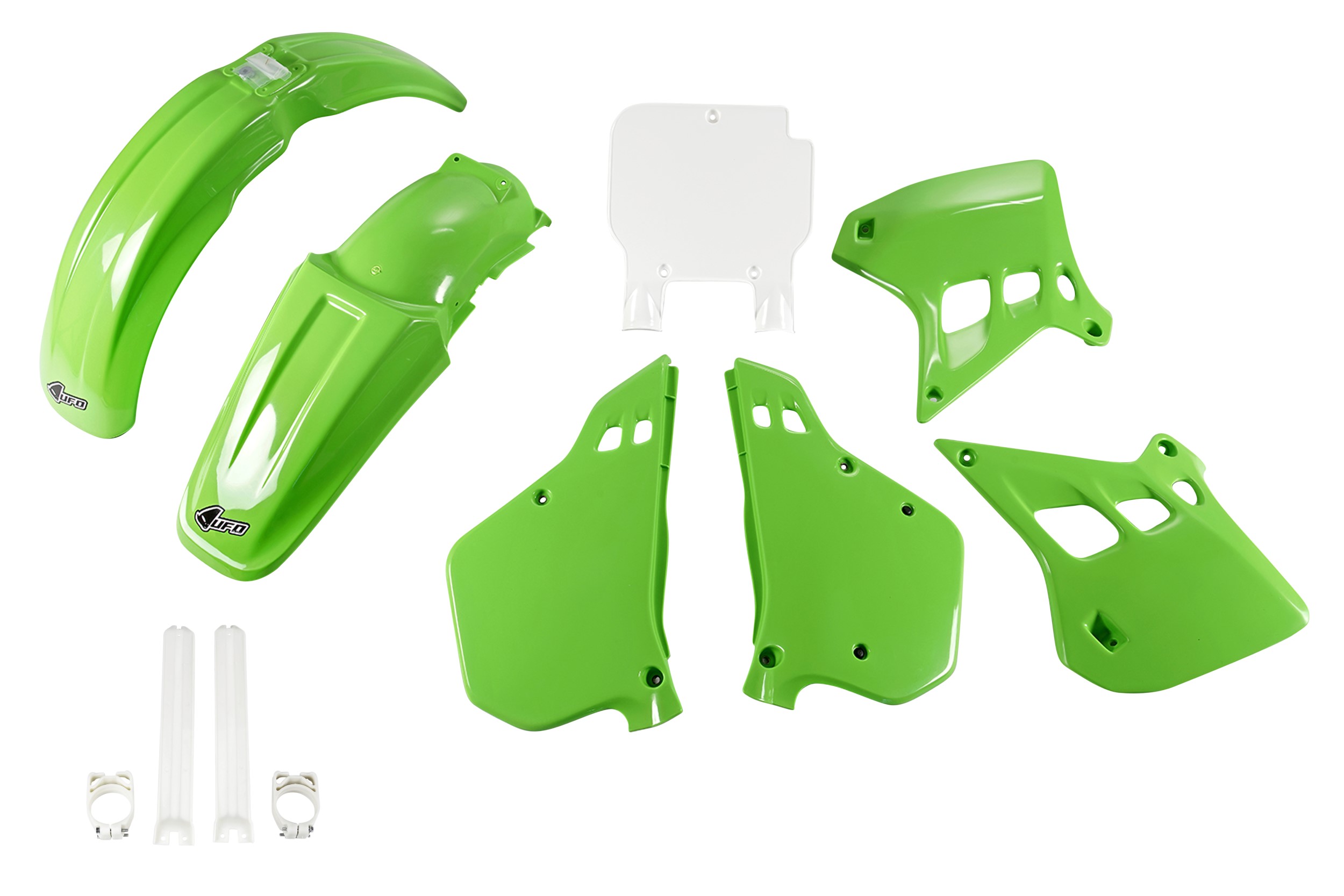 Kit déco Kawasaki KX 125 1990 1991 Kit plastique complet avec protège-fourches