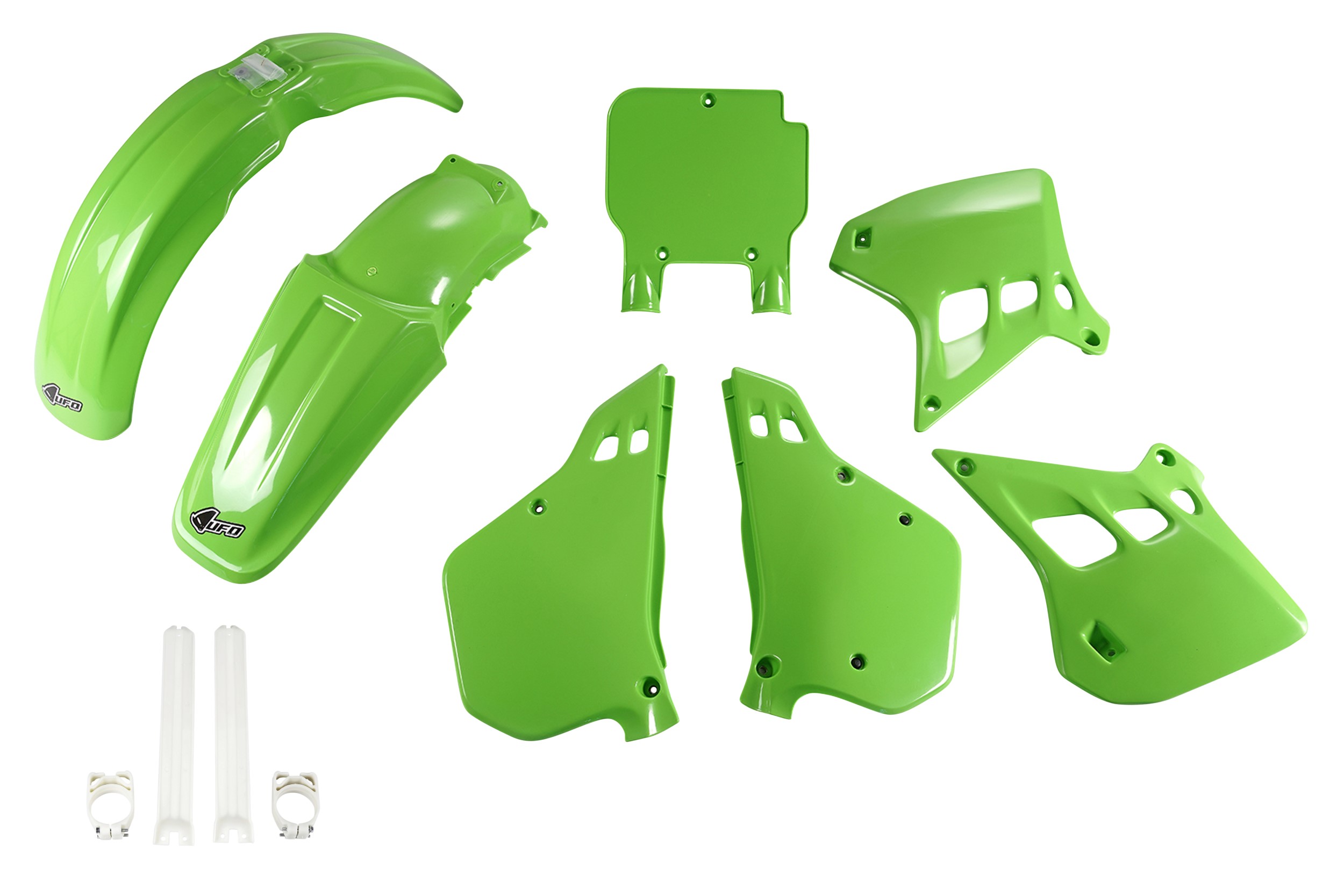 Kit déco Kawasaki KX 125 1990 1991 Kit plastique complet avec protège-fourches