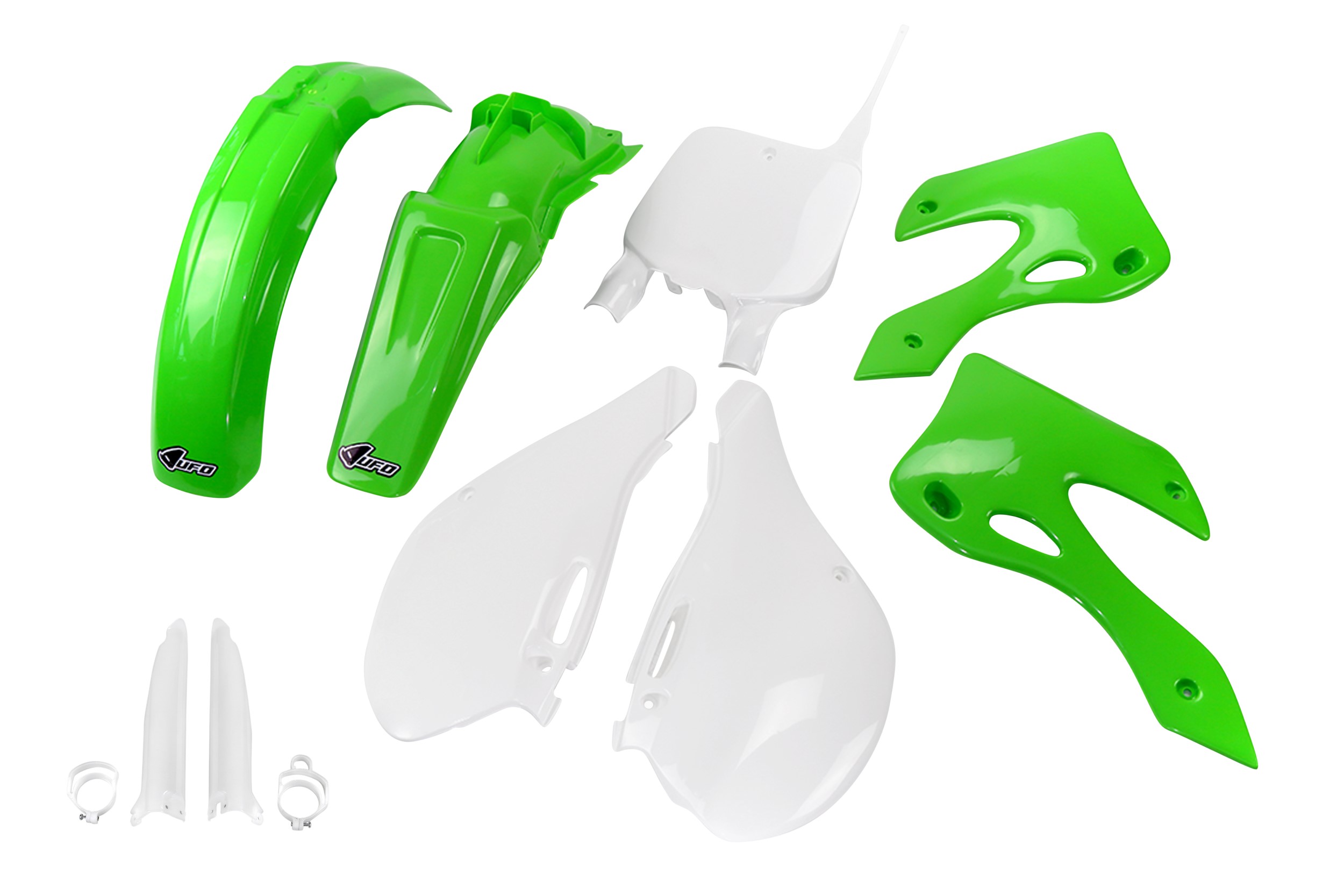 Kit déco Kawasaki KX 125 1999 2002 Kit plastique complet avec protège-fourches