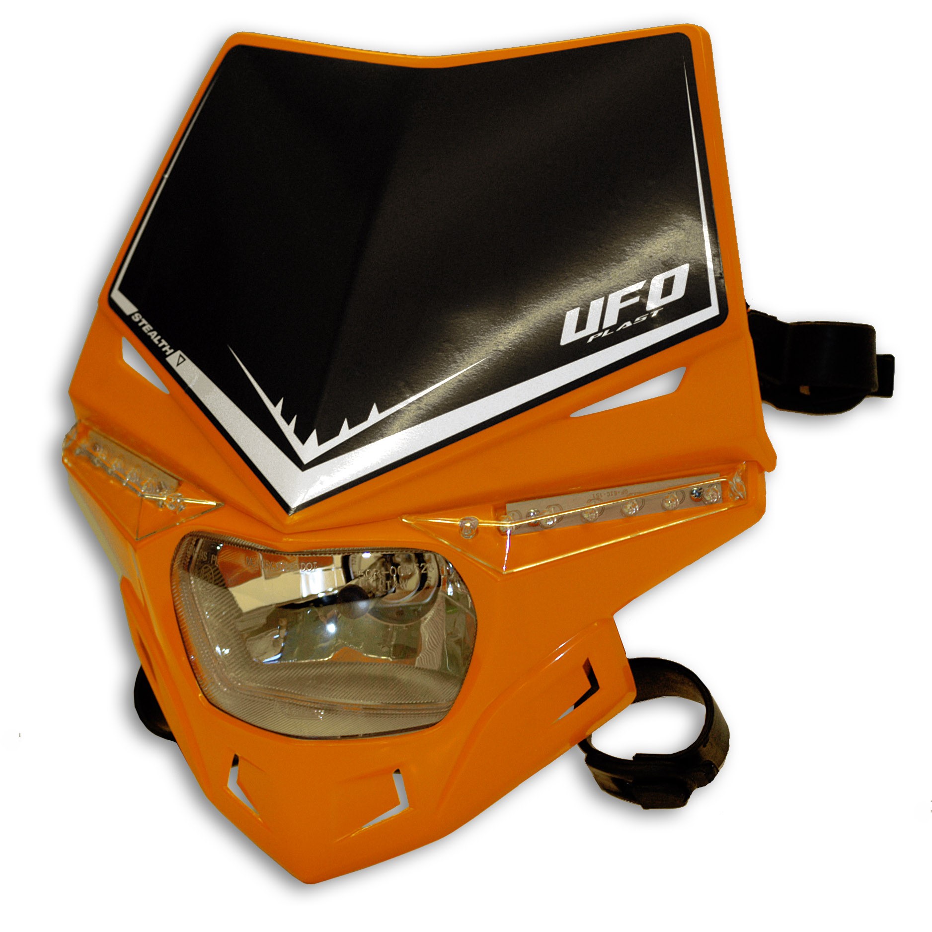 Kit déco Phare Stealth LED bicolore 12V 35/W (homologué) PF01715 — orange