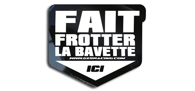 frotte la bavette autocollant