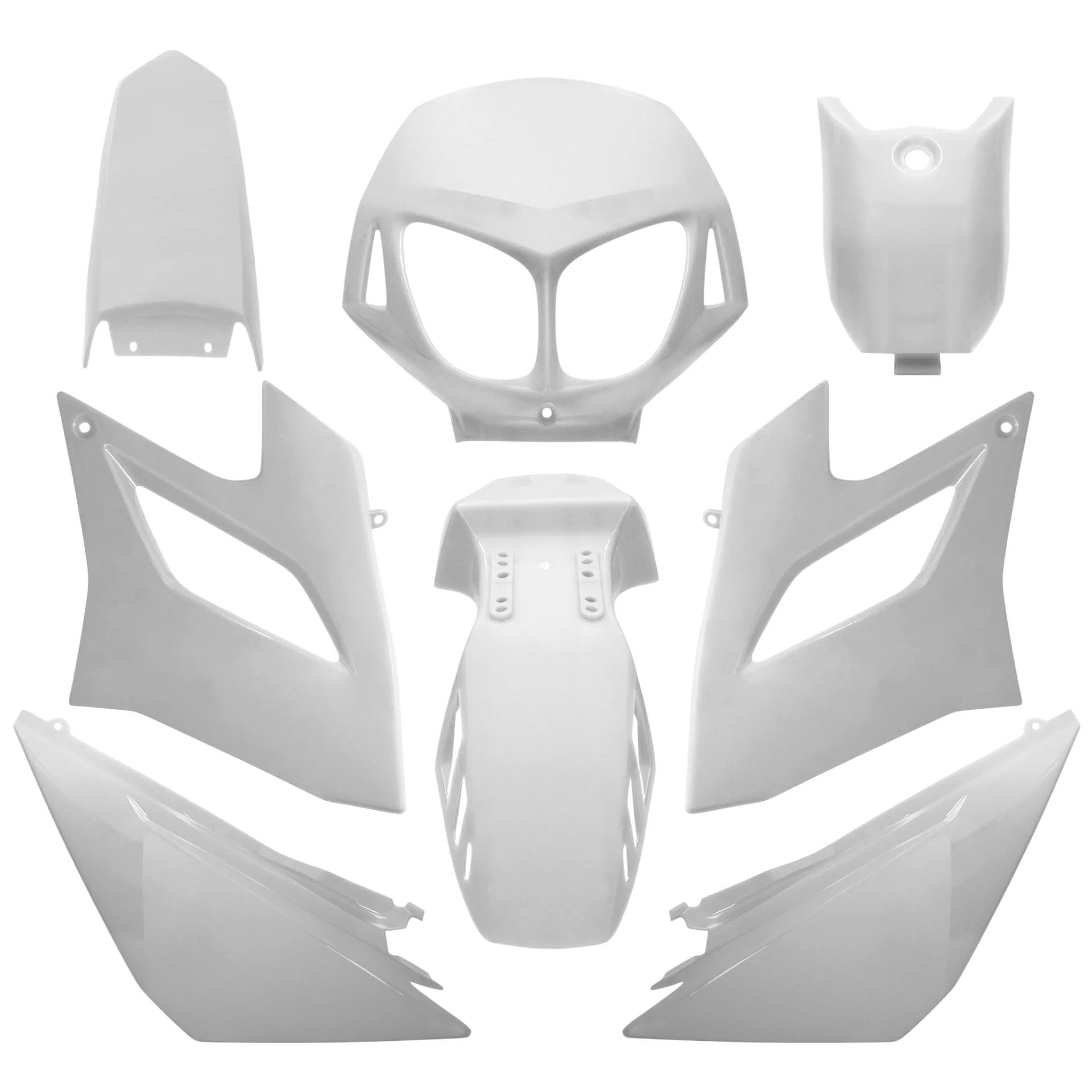 Kit déco kit carenages derbi senda drd racing limited 04 10 — Blanc