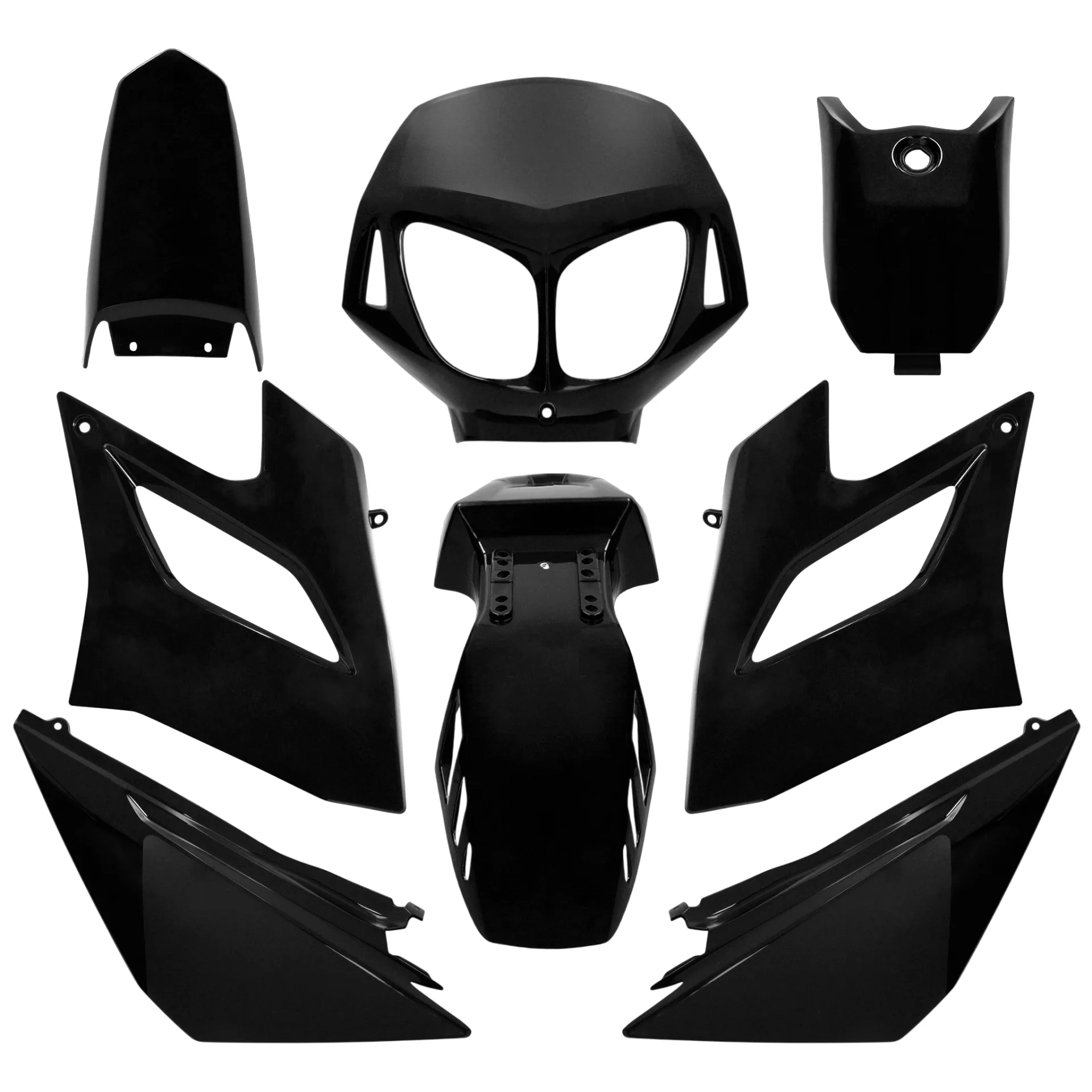 Kit déco kit carenages derbi senda drd racing limited 04 10 — Noir