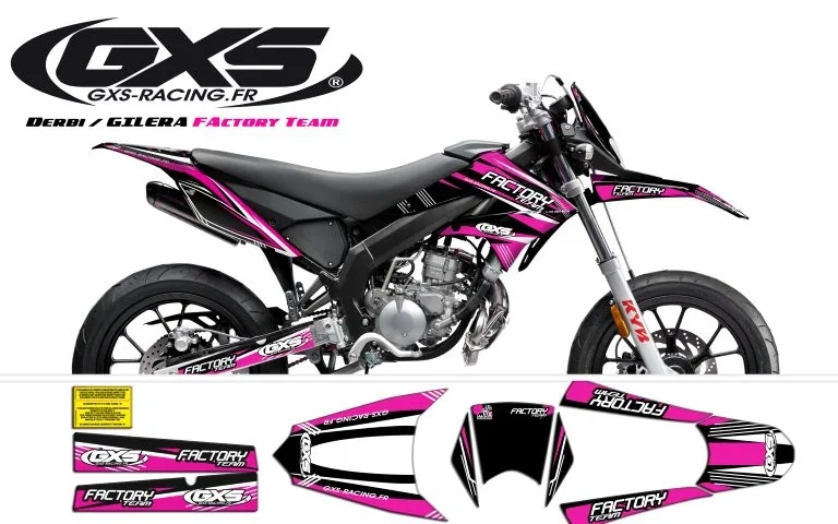 Kit déco Derbi Drd X Treme 11 17 Gilera Factory Team
