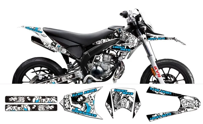 Kit déco Derbi Drd X Treme 11 17 Gilera Lucky Days