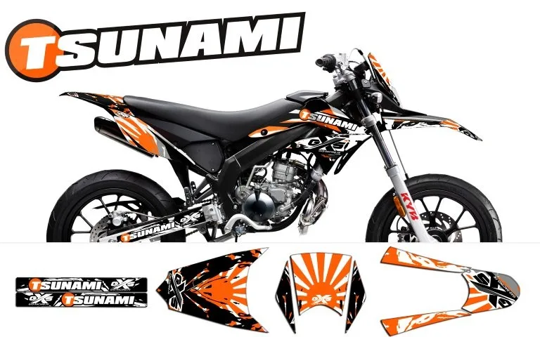 Kit déco Derbi Drd X Treme 11 17 Tsunami