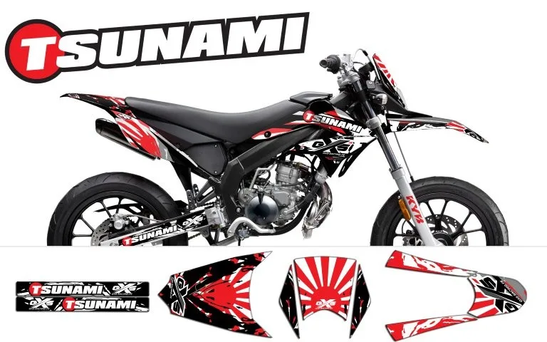 Kit déco Derbi Drd X Treme 11 17 Tsunami