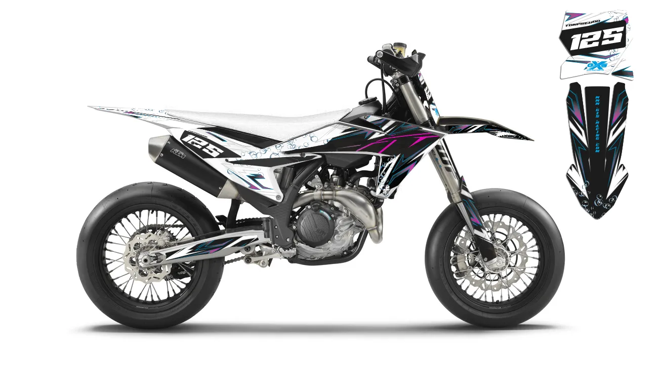 kit déco ktm sx/sxf 2023 2024 supermot bubble