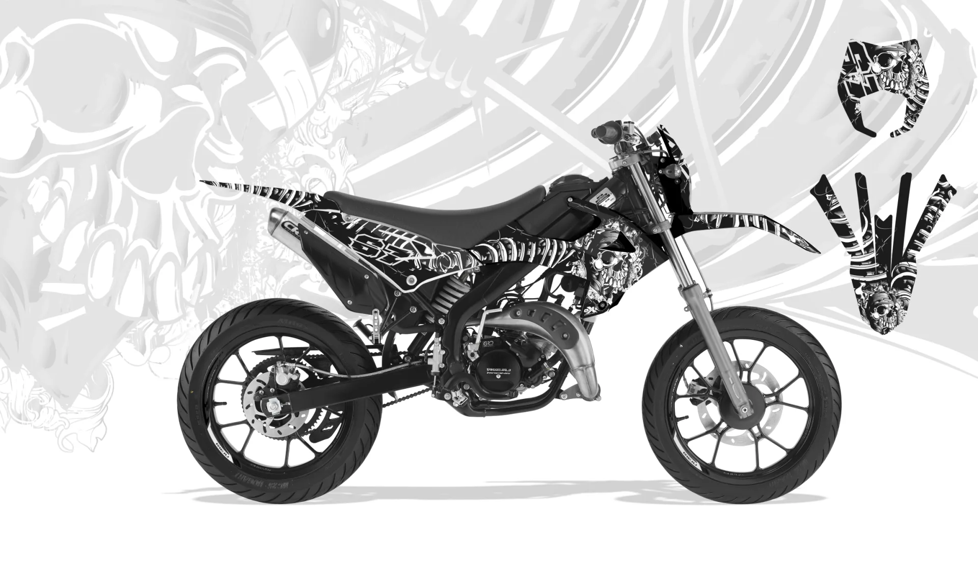 Kit déco Rieju Mrt 2022-2023 Skull