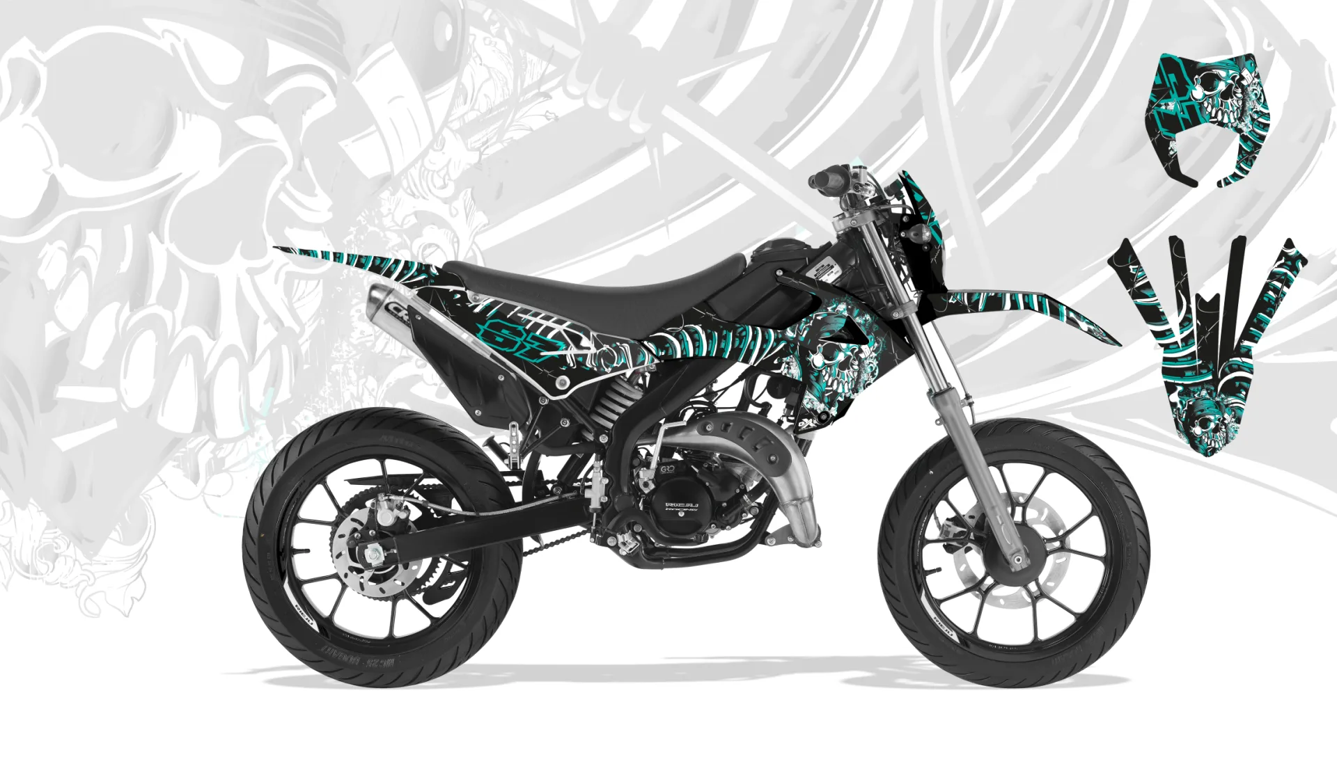 Decal Kit Rieju Mrt 2022-2023 Skull — vue 9