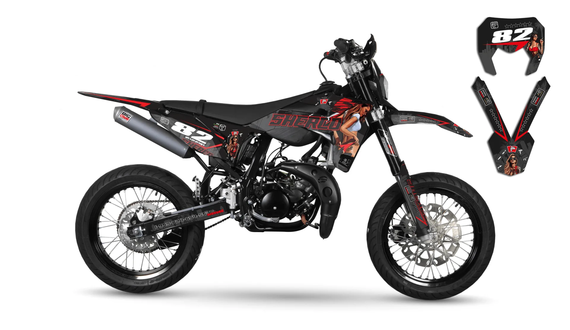 Kit déco Sherco 50cc 2016-2018 Gta 1
