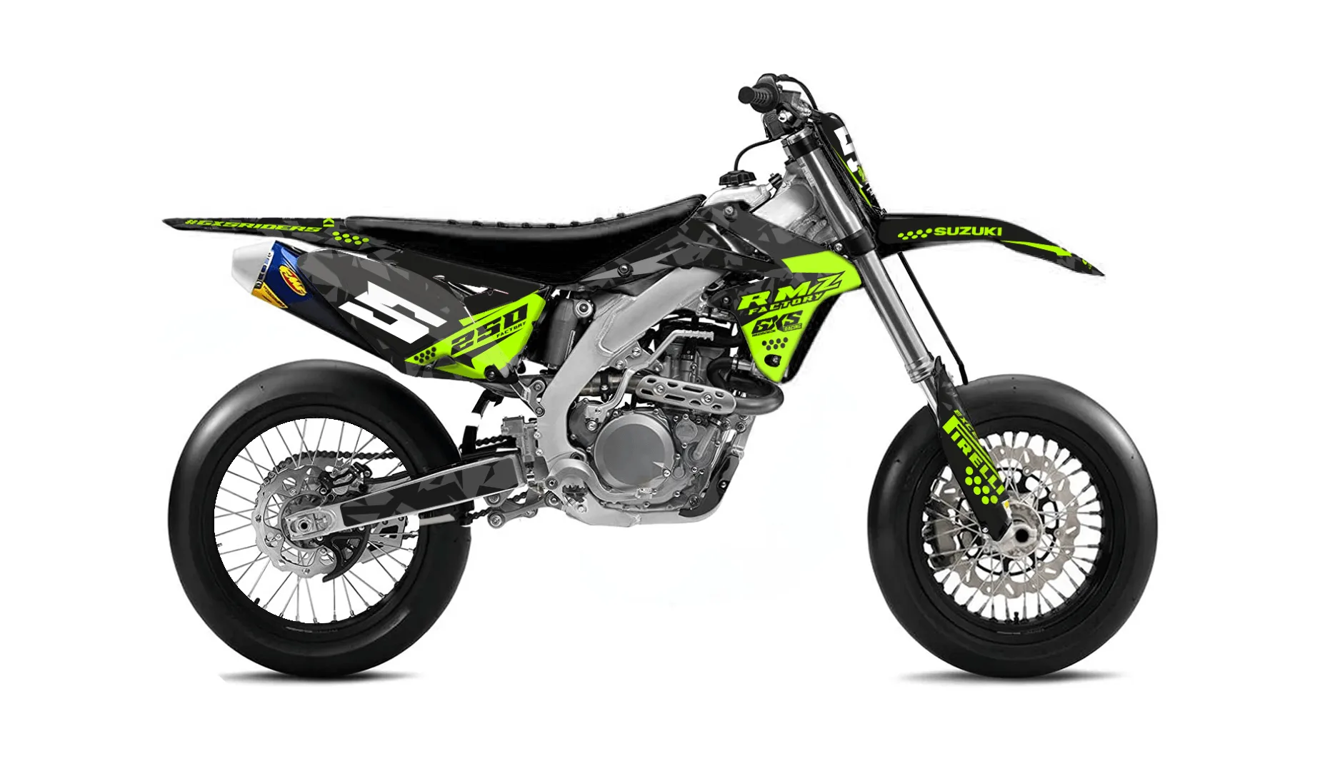 Kit déco Decal Kit Suzuki Rmz250 2011-2017 Factory