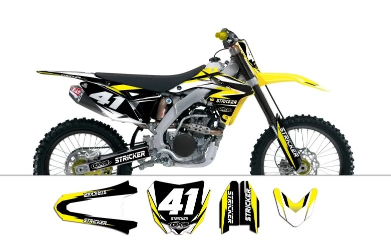 Kit déco Decal Kit Suzuki Rmz250 2011-2017 Stricker