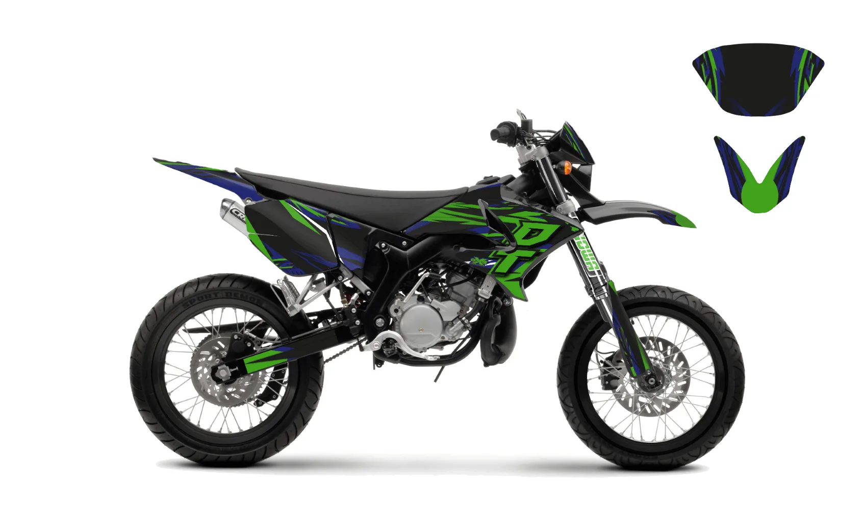 kit déco yamaha dt50 04 18 supermot