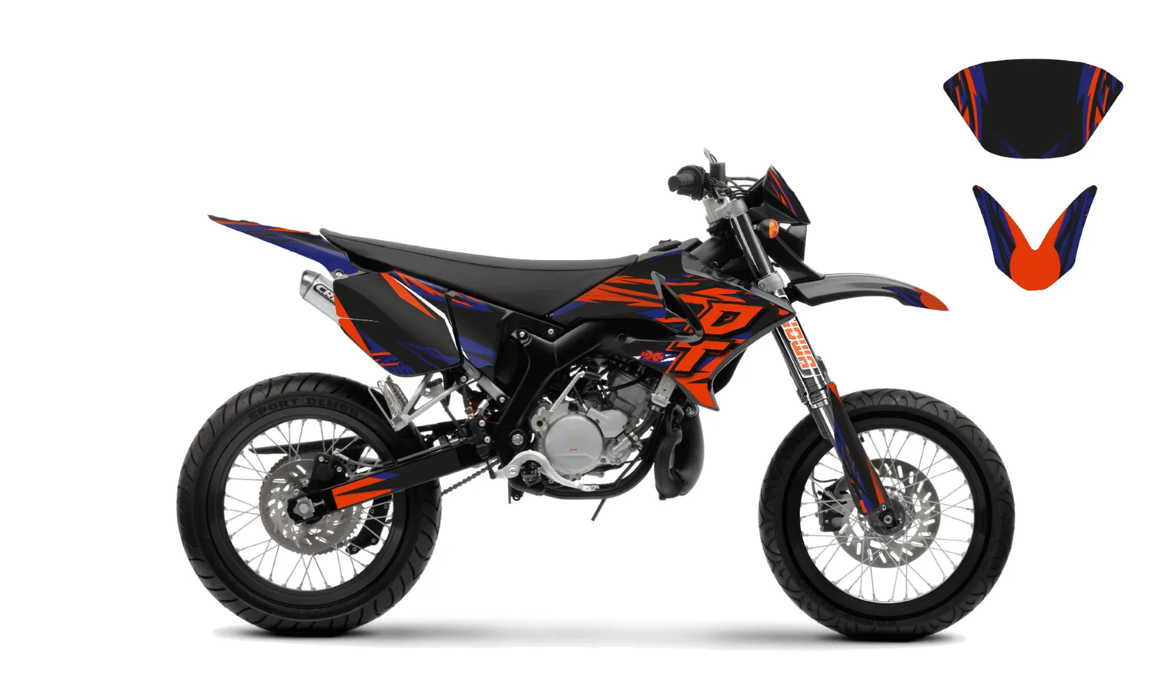 kit déco yamaha dt50 04 18 supermot