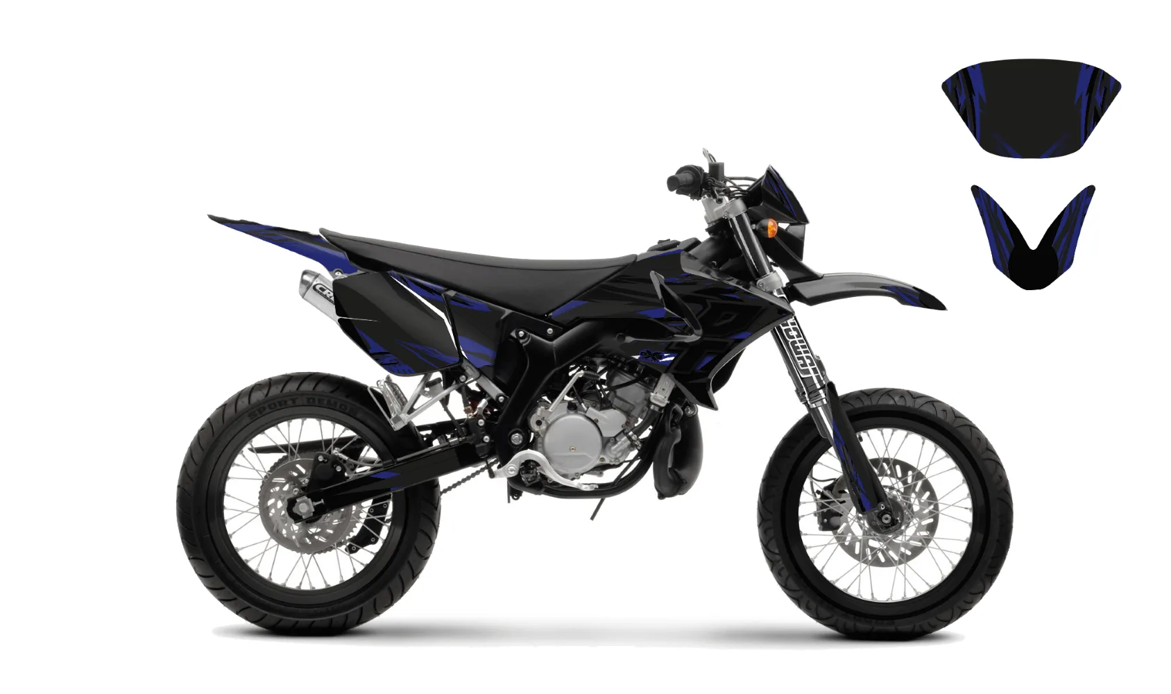 kit déco yamaha dt50 04 18 supermot